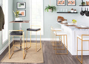 Lumi Source Fuji contemporary glam barstool with quality construction, featuring a sleek design and modern aesthetic for stylish seating.