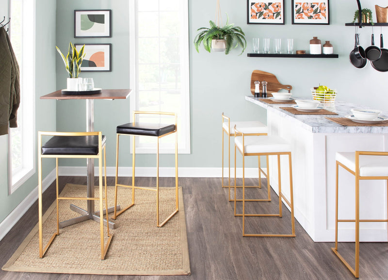 Lumi Source Fuji contemporary glam barstool with quality construction, featuring a sleek design and modern aesthetic for stylish seating.