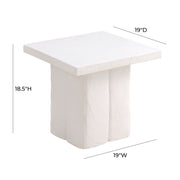 Kayla - Concrete Side Table - R&R Furniture Gallery (Fountain Valley, CA)