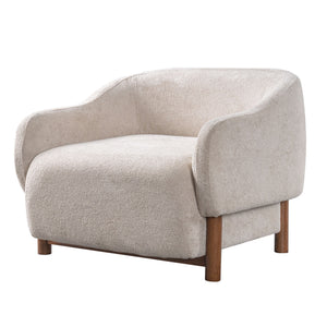 Modern Accent Chair With Recessed Arms And Tight Back