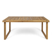Outdoor Dining Set - Sandblast Natural Finish - R&R Furniture Gallery (Fountain Valley, CA)