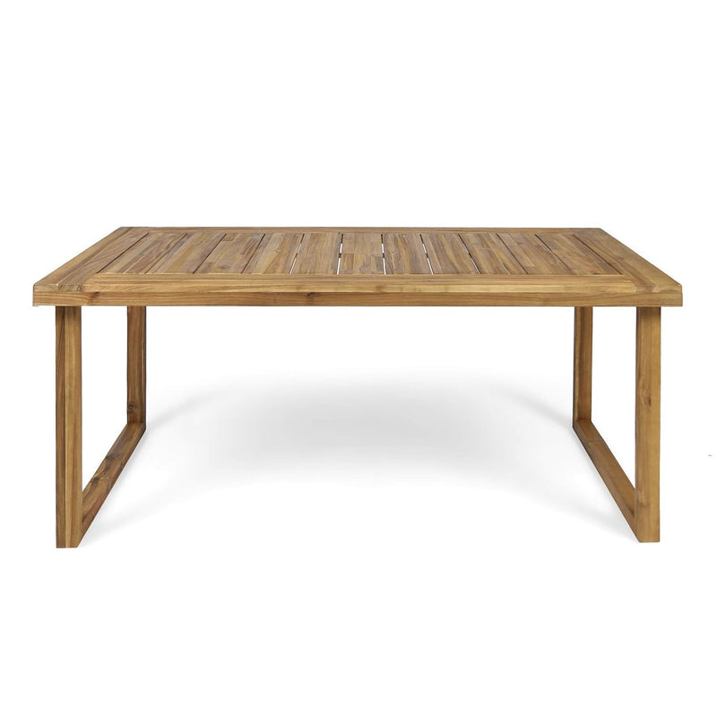 Outdoor Dining Set - Sandblast Natural Finish - R&R Furniture Gallery (Fountain Valley, CA)