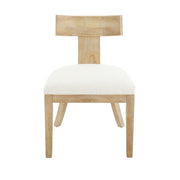 Contemporary Fabric Upholstered Side Dining Chairs Set With Curved Back - R&R Furniture Gallery (Fountain Valley, CA)
