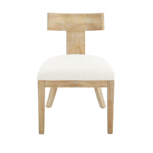 Contemporary Fabric Upholstered Side Dining Chairs Set With Curved Back - R&R Furniture Gallery (Fountain Valley, CA)