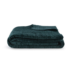 Bari - Velvet Quilt - Emerald