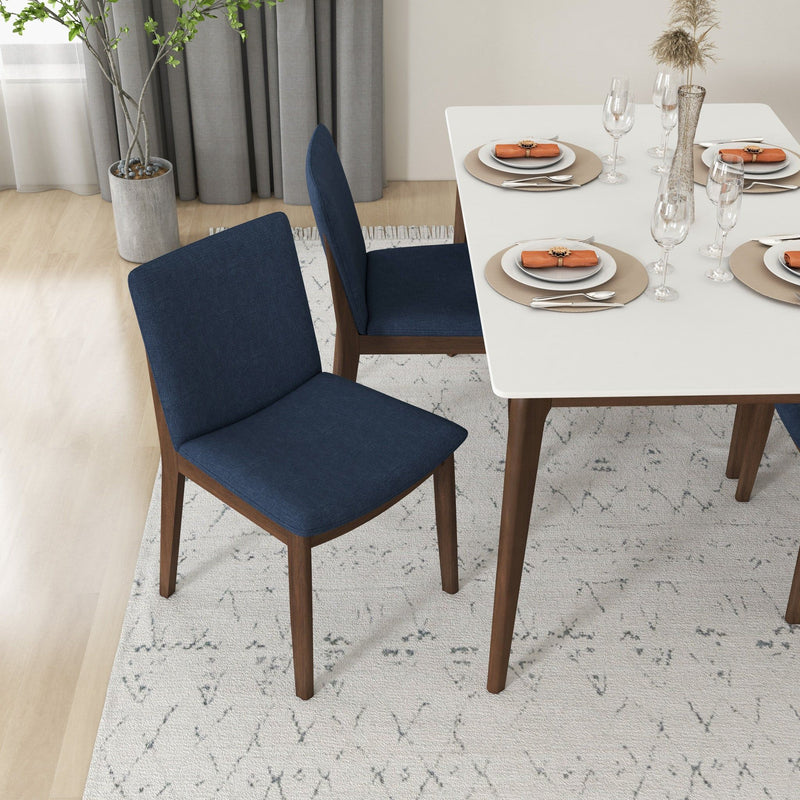Laura - Mid-Century Modern Solid Wood Dining Chair (Set of 2) - R&R Furniture Gallery (Fountain Valley, CA)