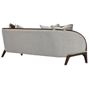 Houston - Sofa - Pebble / Walnut - R&R Furniture Gallery (Fountain Valley, CA)