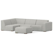 Rex - Handcrafted Sectional Sofa And Ottoman - R&R Furniture Gallery (Fountain Valley, CA)