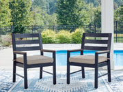 East Beach - Arm Chair With Cushion (Set of 2) - Blue - R&R Furniture Gallery (Fountain Valley, CA)