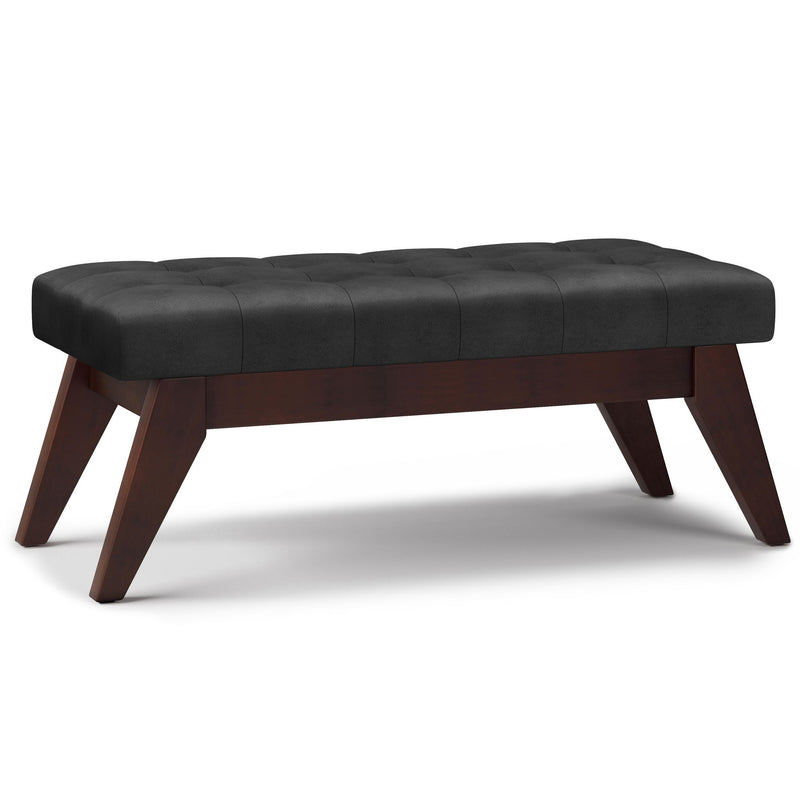 Draper - Upholstered Mid Century Tufted Ottoman Bench - R&R Furniture Gallery (Fountain Valley, CA)