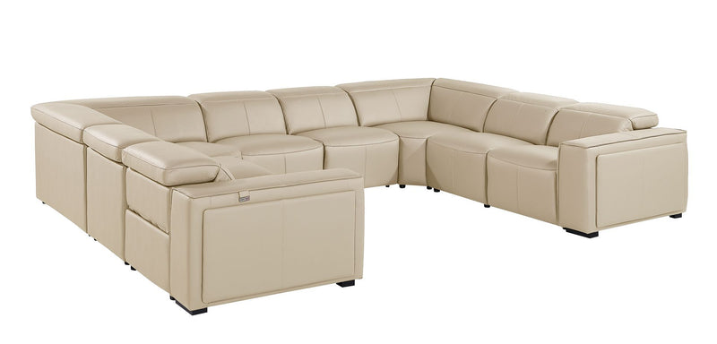 1224 - 8-Piece U-Shaped Sectional Sofa In With 4 Power Recliners & Power Headrests