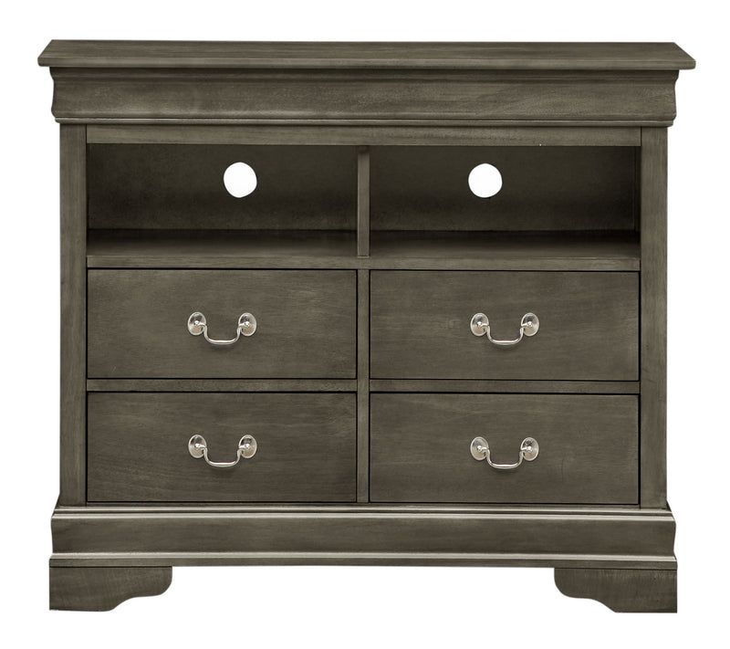 Louis Phillipe - Media Storage Unit Timeless - R&R Furniture Gallery (Fountain Valley, CA)