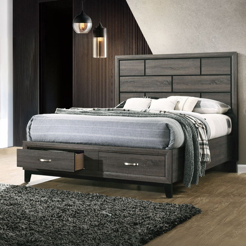 Valdemar - Bed w/Storage - R&R Furniture Gallery (Fountain Valley, CA)