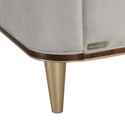 Houston - Eastern King Channel Tufted Panel Bed - Porcini / Walnut - R&R Furniture Gallery (Fountain Valley, CA)