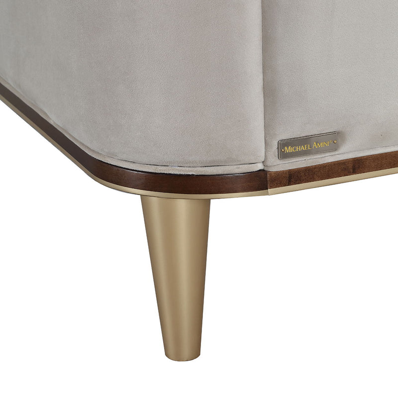Houston - Eastern King Channel Tufted Panel Bed - Porcini / Walnut - R&R Furniture Gallery (Fountain Valley, CA)