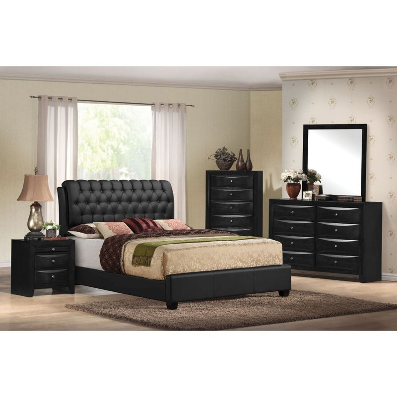 Ireland II - Bed (Button Tufted) - R&R Furniture Gallery (Fountain Valley, CA)