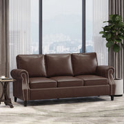 Contemporary 3 Seater Sofa With Nailhead Trim - R&R Furniture Gallery (Fountain Valley, CA)