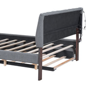 Upholstered Platform Bed With Trundle - R&R Furniture Gallery (Fountain Valley, CA)