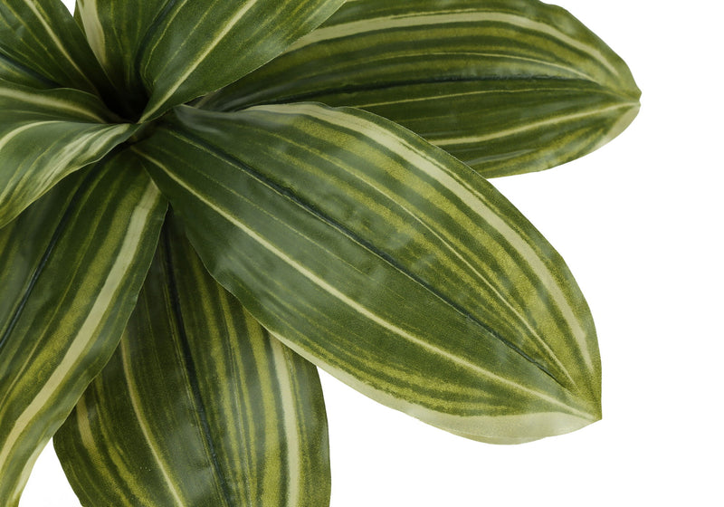 17" Tall, Artificial Plant, Dracaena, Indoor, Faux, Fake, Table, Greenery, Potted, Real Touch, Decorative - Green / Black - R&R Furniture Gallery (Fountain Valley, CA)