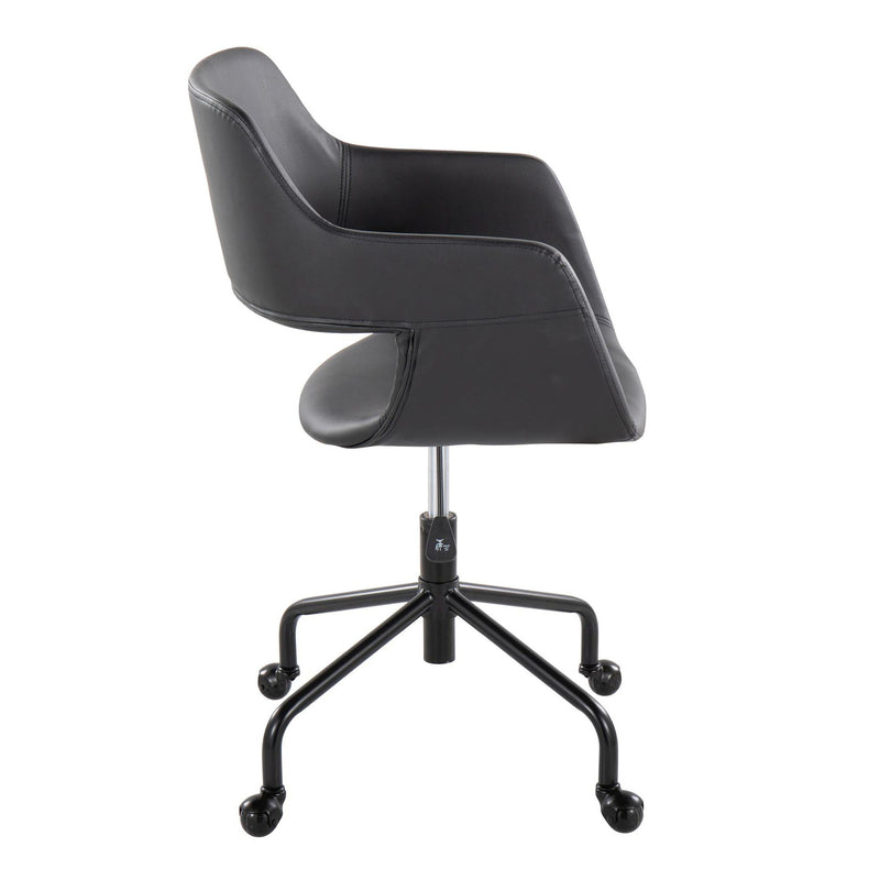 Lumi Source Margarite contemporary adjustable office desk chair with a modern design and cushioned seat and backrest.
