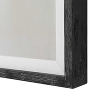 Uttermost Terra Nova beige abstract canvas art print in a frame, featuring modern, flowing design on textured surface.