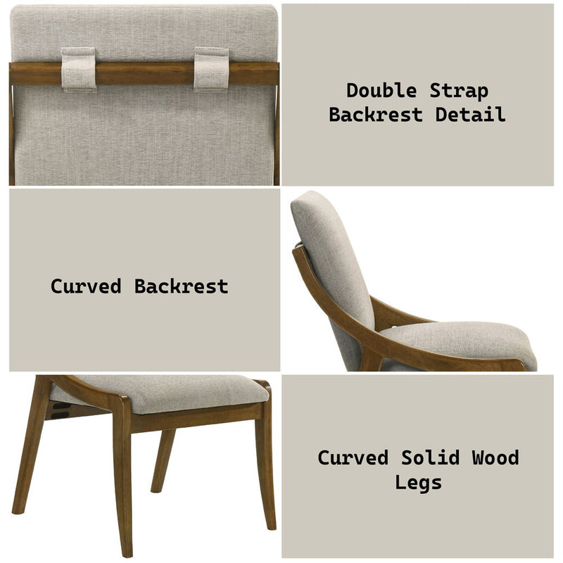 Danzel - Side Chair (Set of 2) - Gray / Vintage Oak - R&R Furniture Gallery (Fountain Valley, CA)