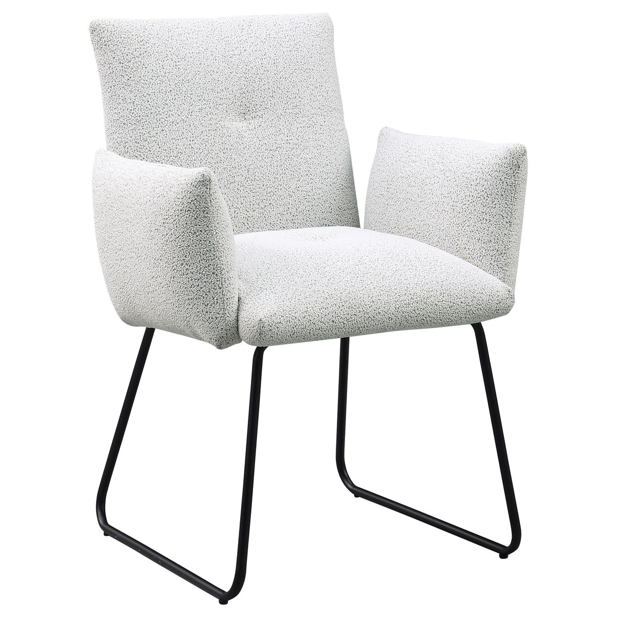 Donica - Upholstered Dining Arm Chair (Set of 2) - Light Gray