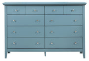 Elegant Glory Furniture dresser with sleek drawers, ideal for bedroom or living room storage, showcasing a modern casual design.