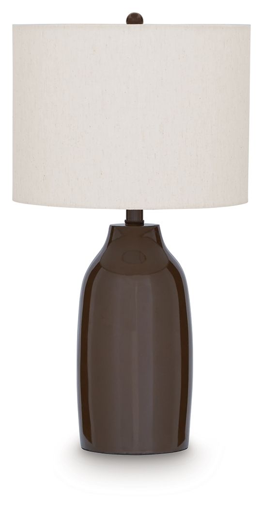 Jyler - Terracotta Table Lamp - Brown - R&R Furniture Gallery (Fountain Valley, CA)