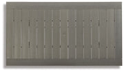 Visola - RECT Dining Table w/Umb OPT - Gray - R&R Furniture Gallery (Fountain Valley, CA)