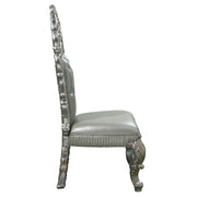 Sandoval - Side Chair (Set of 2) - Beige Synthetic Leather & Champagne - R&R Furniture Gallery (Fountain Valley, CA)