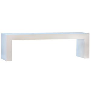 Blazer - Outdoor Bench - Natural White