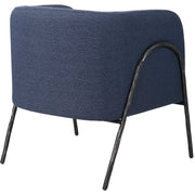 Uttermost Jacobsen accent chair with plush beige upholstery and wooden legs, stylishly designed for modern living spaces.
