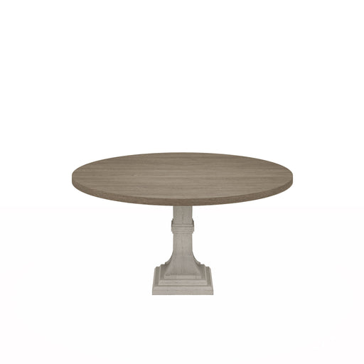 Tannen - Round Dining Table - White And Gray - R&R Furniture Gallery (Fountain Valley, CA)