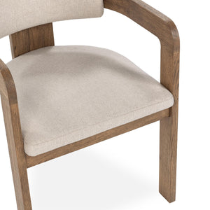 Labelle - Dining Armchair - Tan Oak - R&R Furniture Gallery (Fountain Valley, CA)