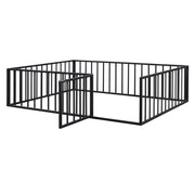 Metal Floor Bed Frame With Fence And Door - R&R Furniture Gallery (Fountain Valley, CA)
