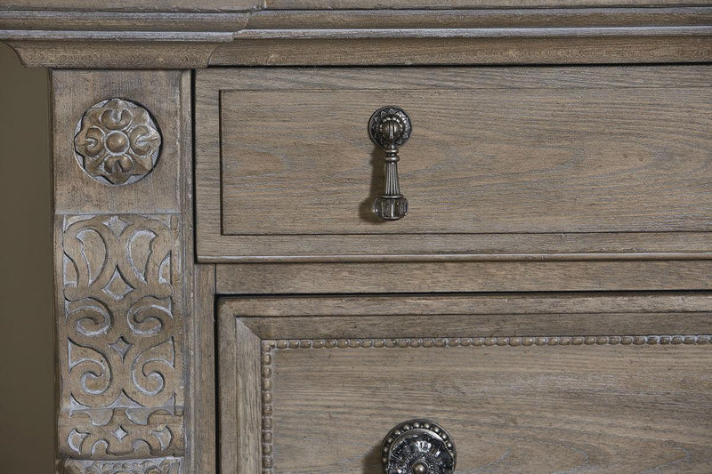 Arch Salvage 5 Drawer Jackson Chest in Parchment