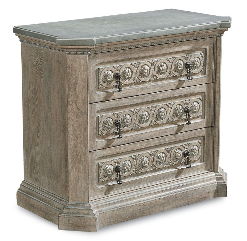 Arch Salvage Gabriel Bedside Chest in Parchment
