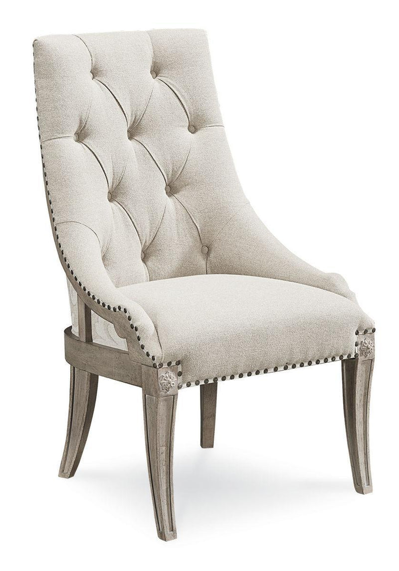 Arch Salvage Reeves Host Chair in Parchment (Set of 2)