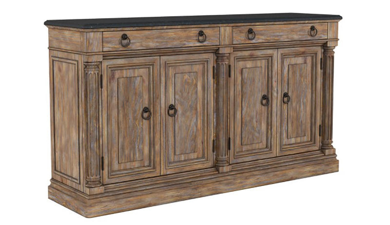 Furniture Architrave Buffet in Rustic Pine