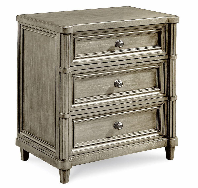 Morrissey 3 Drawer Eccles Nightstand in Glam