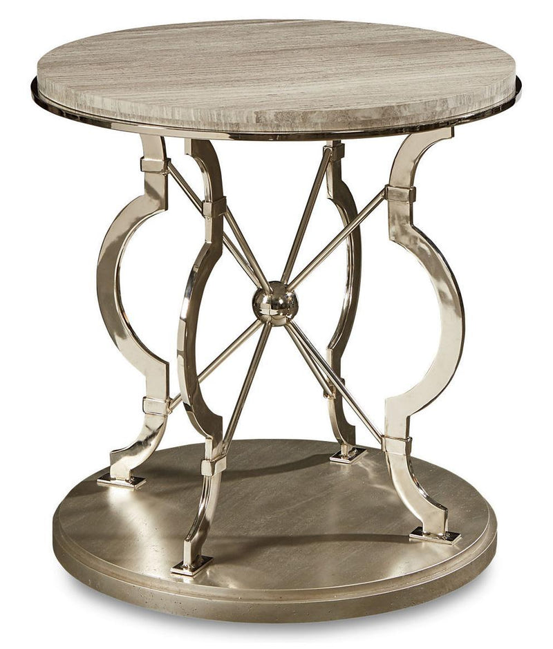 Morrissey Yeats Round Lamp Table in Glam