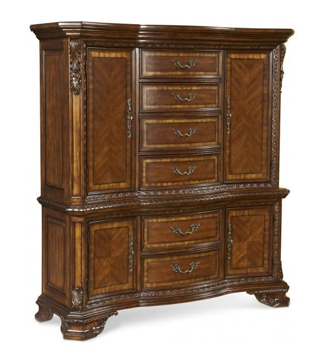 Old World Master Chest in Warm Pomegranate