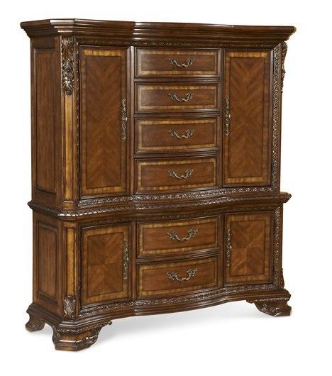 Old World Master Chest in Warm Pomegranate