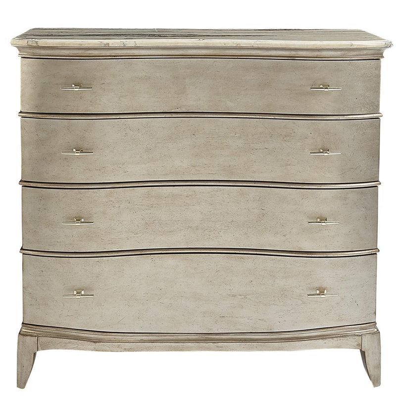 Starlite 4 Drawer Media Chest in Silver