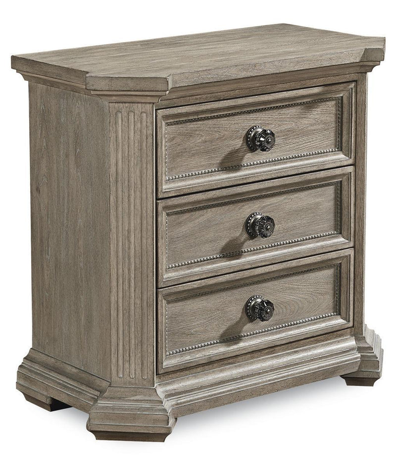 Arch Salvage 3 Drawer Cady Nightstand in Parchment