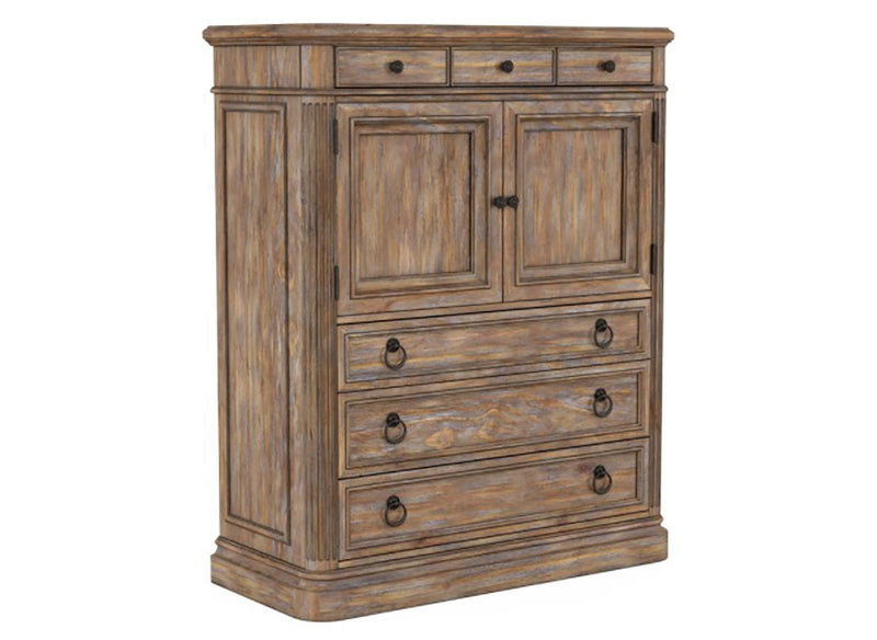 Furniture Architrave Door/Drawer Chest in Rustic Pine
