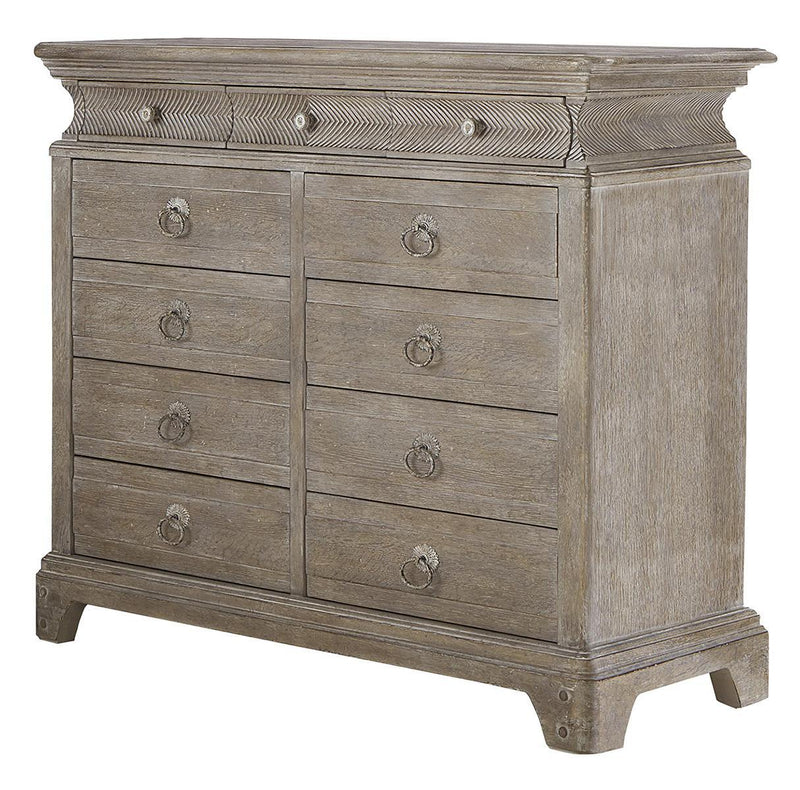 Furniture Summer Creek Light Keeper's 11 Drawer Dresser in Oak