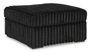 Midnight-Madness Oversized Accent Ottoman - R&R Furniture Gallery (Fountain Valley, CA)
