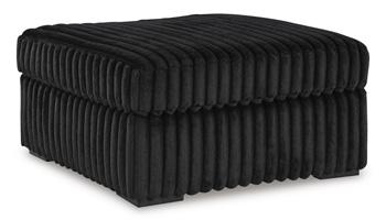 Midnight-Madness Oversized Accent Ottoman - R&R Furniture Gallery (Fountain Valley, CA)